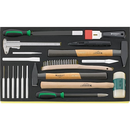 Stahlwille Tools Hammer, chisels etc. i.TCS inlay No.TCS 102-108/10956/10960/18 3/3-tray18-pcs. 96830620